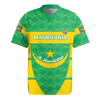 Custom Mauritania Beach Soccer 2025 Rugby Jersey Allez Al-Murabitun