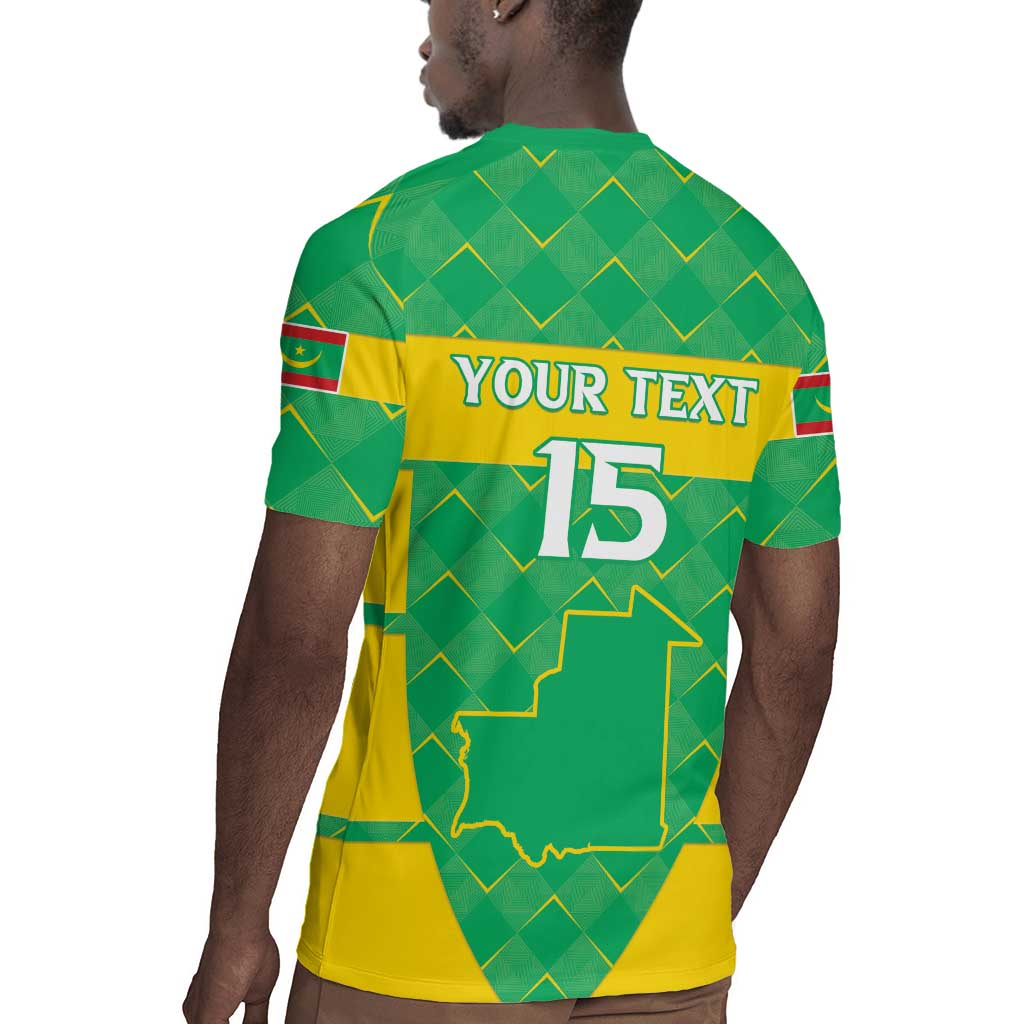 Custom Mauritania Beach Soccer 2025 Rugby Jersey Allez Al-Murabitun