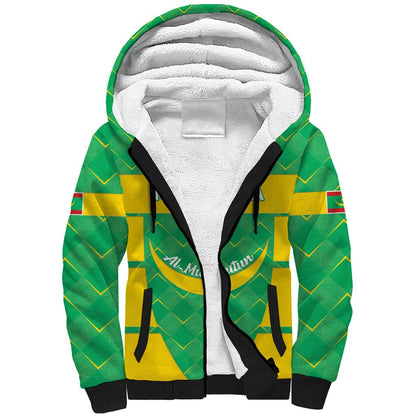 Custom Mauritania Beach Soccer 2025 Sherpa Hoodie Allez Al-Murabitun