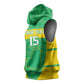 Custom Mauritania Beach Soccer 2025 Sleeveless Hoodie Allez Al-Murabitun - African Pride