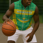 Custom Mauritania Beach Soccer 2025 Sleeveless Zip Hoodie Allez Al-Murabitun - African Pride