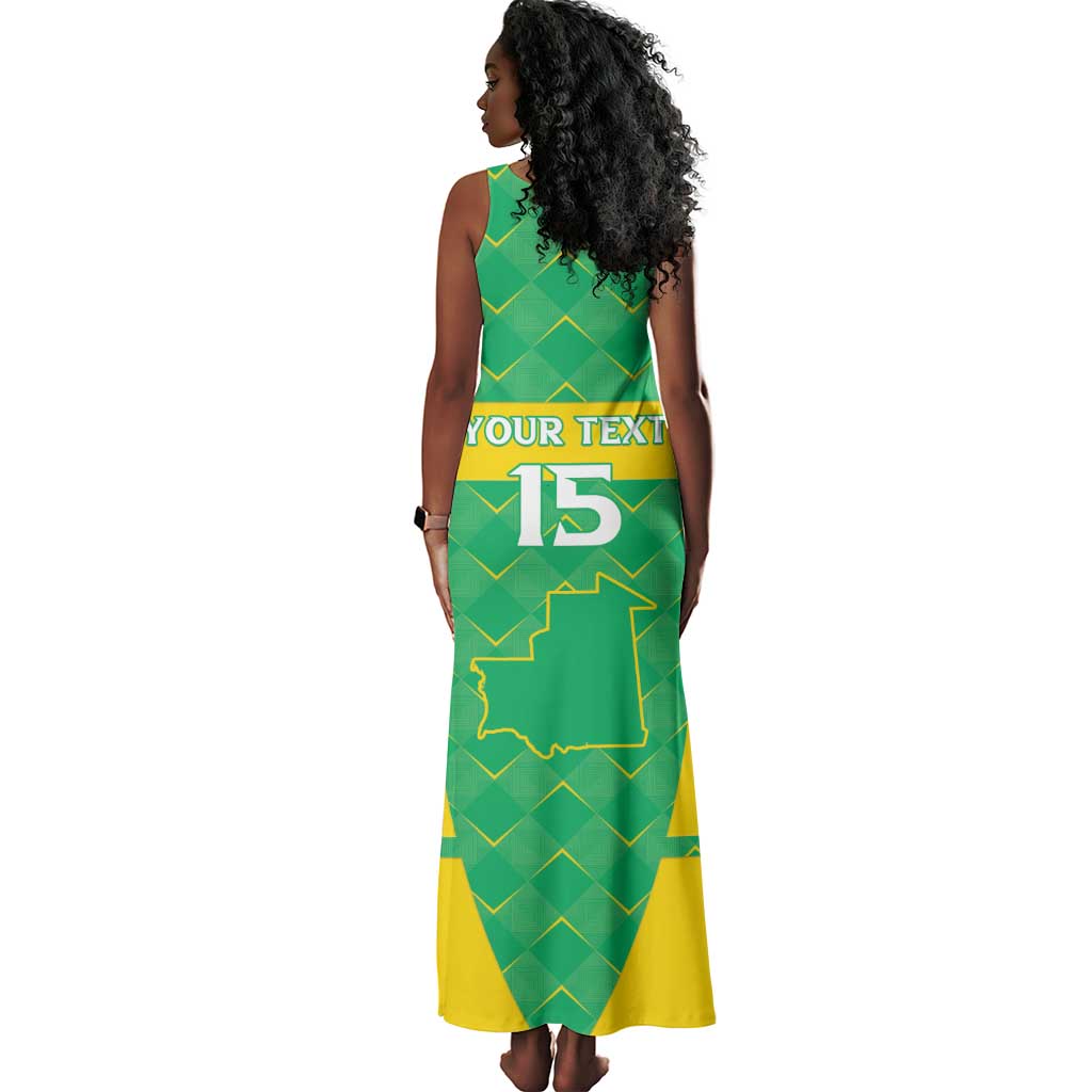 Custom Mauritania Beach Soccer 2025 Tank Maxi Dress Allez Al-Murabitun