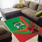 Burkina Faso Independence Day Area Rug Coat Of Arms African Pattern