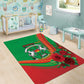 Burkina Faso Independence Day Area Rug Coat Of Arms African Pattern