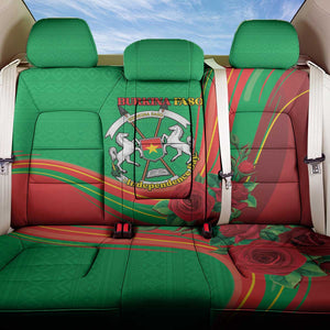 Burkina Faso Independence Day Back Car Seat Cover Coat Of Arms African Pattern