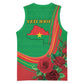 Personalised Burkina Faso Independence Day Basketball Jersey Coat Of Arms African Pattern - African Pride
