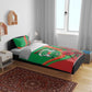 Burkina Faso Independence Day Bedding Set Coat Of Arms African Pattern