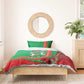 Burkina Faso Independence Day Bedding Set Coat Of Arms African Pattern