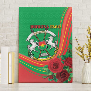 Burkina Faso Independence Day Canvas Wall Art Coat Of Arms African Pattern