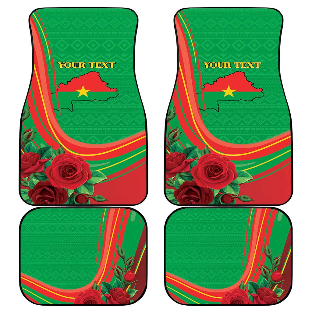 Burkina Faso Independence Day Car Mats Coat Of Arms African Pattern