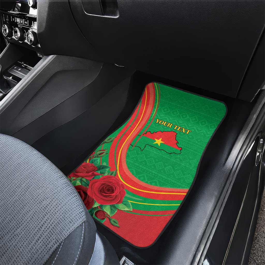Burkina Faso Independence Day Car Mats Coat Of Arms African Pattern
