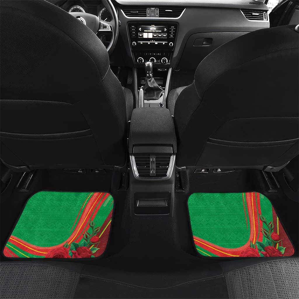 Burkina Faso Independence Day Car Mats Coat Of Arms African Pattern