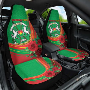 Burkina Faso Independence Day Car Seat Cover Coat Of Arms African Pattern