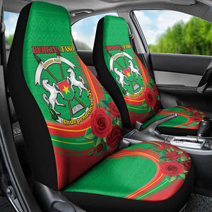 Burkina Faso Independence Day Car Seat Cover Coat Of Arms African Pattern
