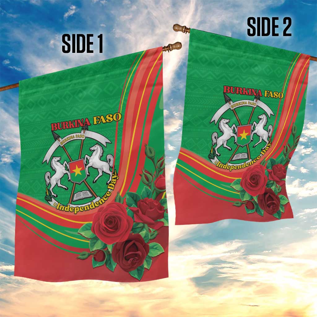 Burkina Faso Independence Day Garden Flag Coat Of Arms African Pattern