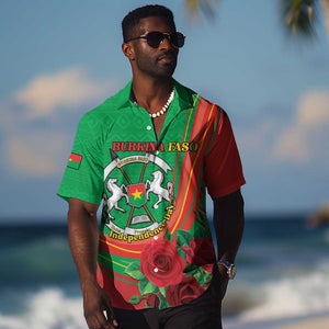 Personalised Burkina Faso Independence Day Hawaiian Shirt Coat Of Arms African Pattern