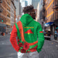 Personalised Burkina Faso Independence Day Hoodie Coat Of Arms African Pattern