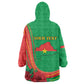 Personalised Burkina Faso Independence Day Kid Wearable Blanket Hoodie Coat Of Arms African Pattern