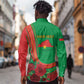 Personalised Burkina Faso Independence Day Long Sleeve Button Shirt Coat Of Arms African Pattern