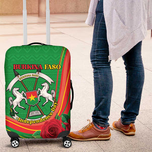 Burkina Faso Independence Day Luggage Cover Coat Of Arms African Pattern
