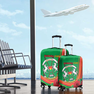 Burkina Faso Independence Day Luggage Cover Coat Of Arms African Pattern