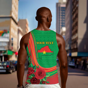 Personalised Burkina Faso Independence Day Men Tank Top Coat Of Arms African Pattern