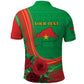 Personalised Burkina Faso Independence Day Polo Shirt Coat Of Arms African Pattern