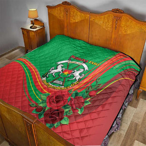 Burkina Faso Independence Day Quilt Coat Of Arms African Pattern