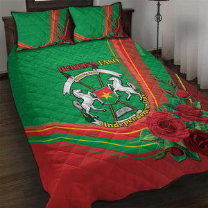 Burkina Faso Independence Day Quilt Bed Set Coat Of Arms African Pattern