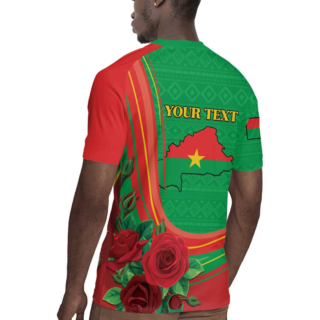 Personalised Burkina Faso Independence Day Rugby Jersey Coat Of Arms African Pattern