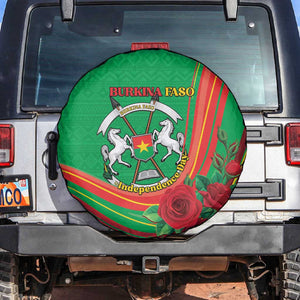 Burkina Faso Independence Day Spare Tire Cover Coat Of Arms African Pattern