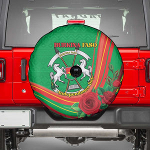 Burkina Faso Independence Day Spare Tire Cover Coat Of Arms African Pattern