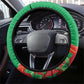 Burkina Faso Independence Day Steering Wheel Cover Coat Of Arms African Pattern