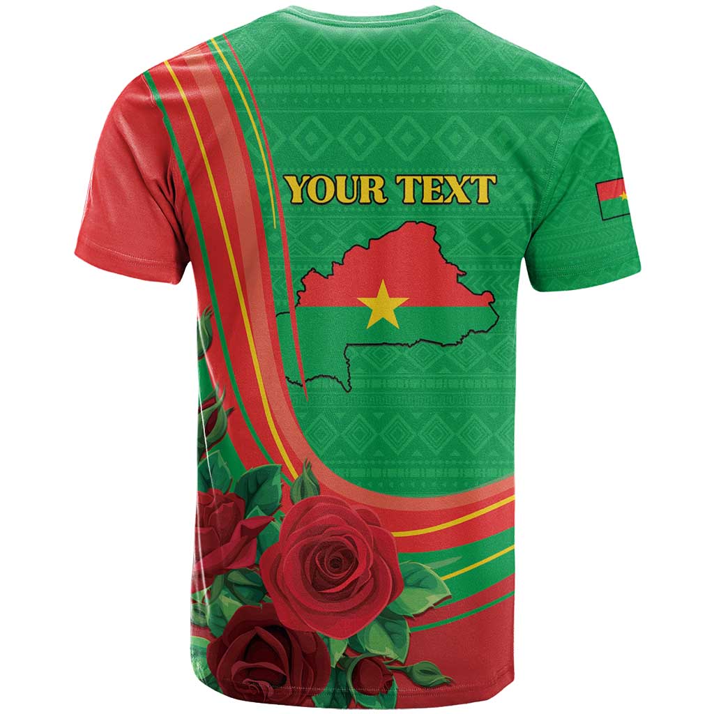 Personalised Burkina Faso Independence Day T shirt Coat Of Arms African Pattern