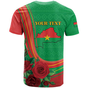 Personalised Burkina Faso Independence Day T shirt Coat Of Arms African Pattern