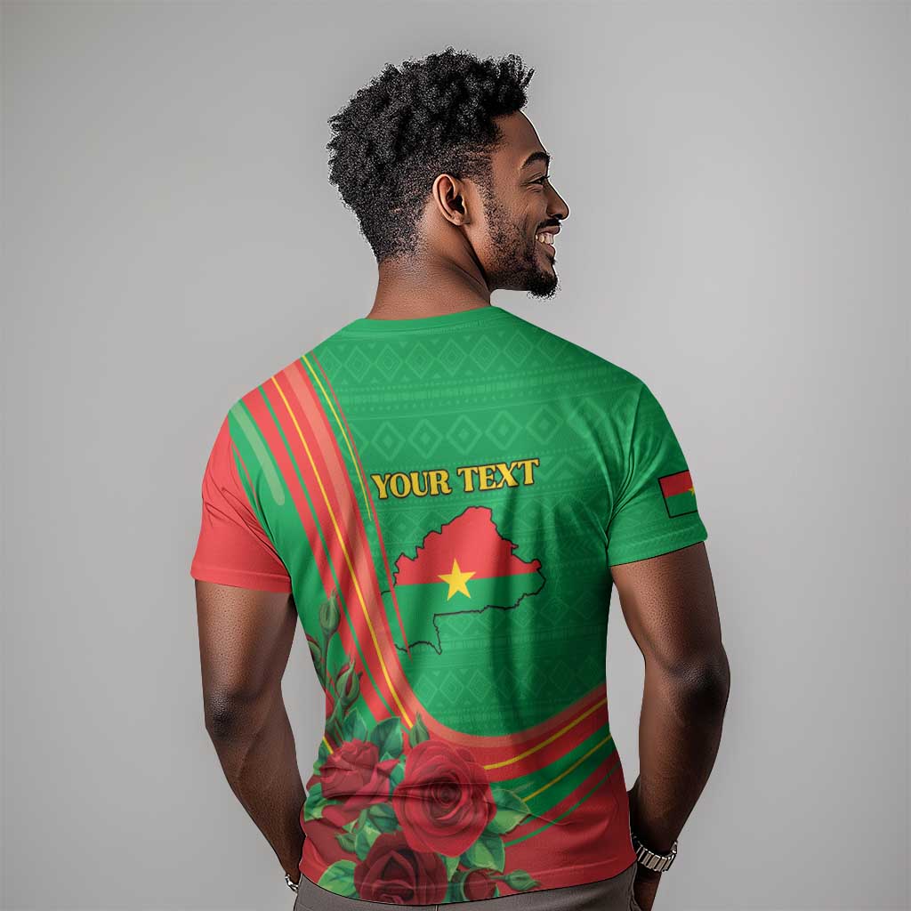Personalised Burkina Faso Independence Day T shirt Coat Of Arms African Pattern