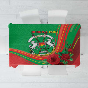 Burkina Faso Independence Day Tablecloth Coat Of Arms African Pattern