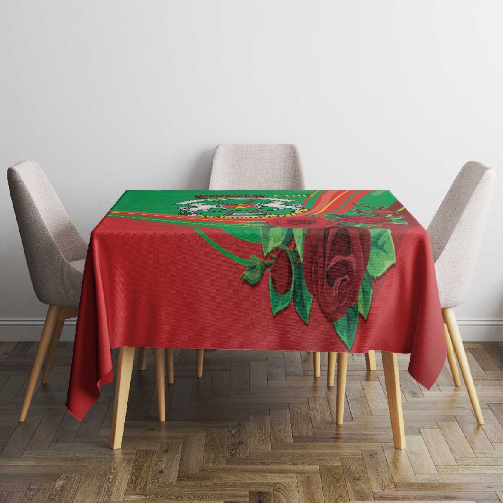 Burkina Faso Independence Day Tablecloth Coat Of Arms African Pattern