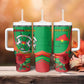 Personalised Burkina Faso Independence Day Tumbler With Handle Coat Of Arms African Pattern