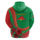 Personalised Burkina Faso Independence Day Zip Hoodie Coat Of Arms African Pattern