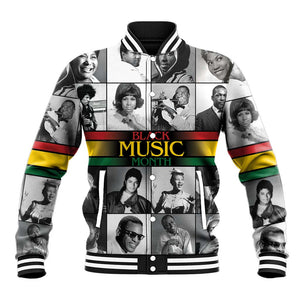 Black Music Month Legends Tribute Baseball Jacket