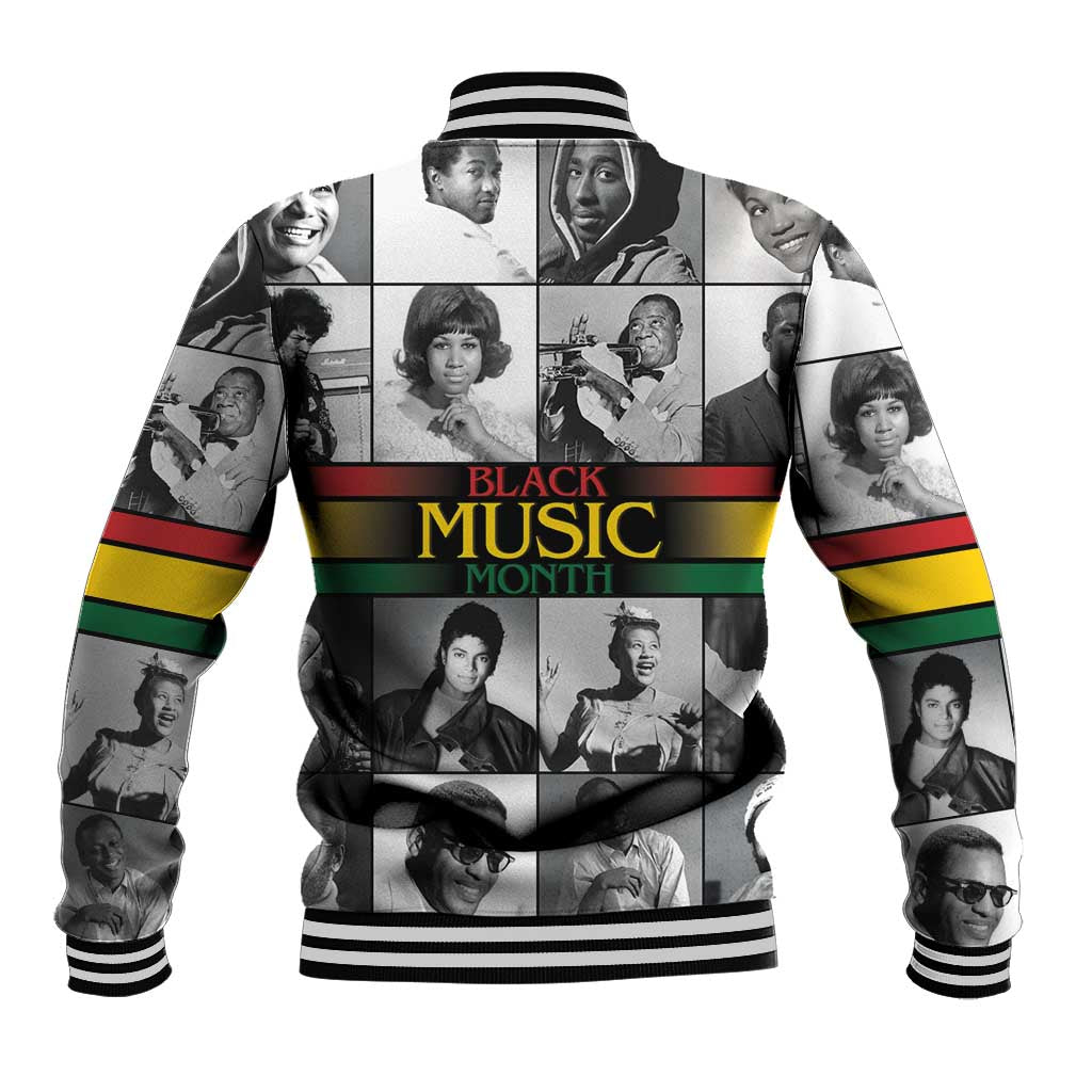 Black Music Month Legends Tribute Baseball Jacket