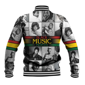 Black Music Month Legends Tribute Baseball Jacket