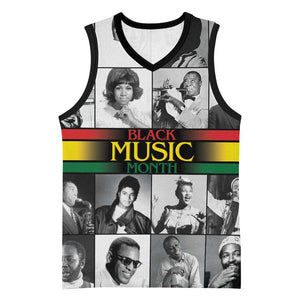 Black Music Month Legends Tribute Basketball Jersey - African Pride