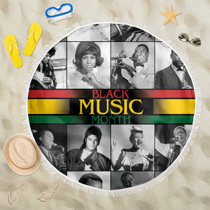 Black Music Month Legends Tribute Beach Blanket