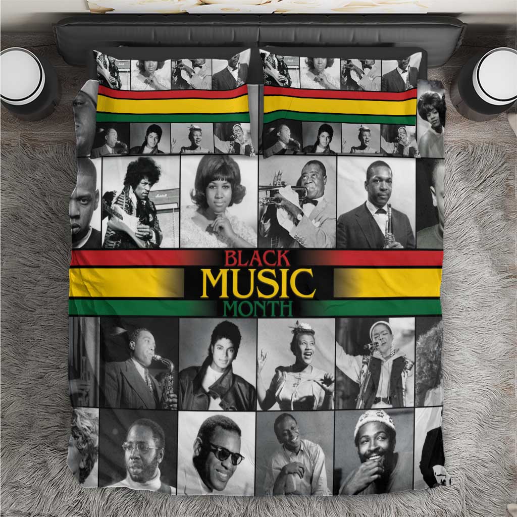 Black Music Month Legends Tribute Bedding Set