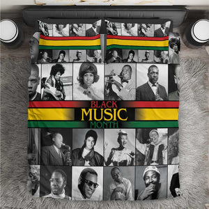 Black Music Month Legends Tribute Bedding Set