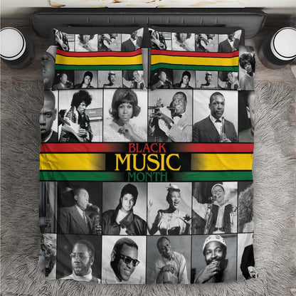 Black Music Month Legends Tribute Bedding Set