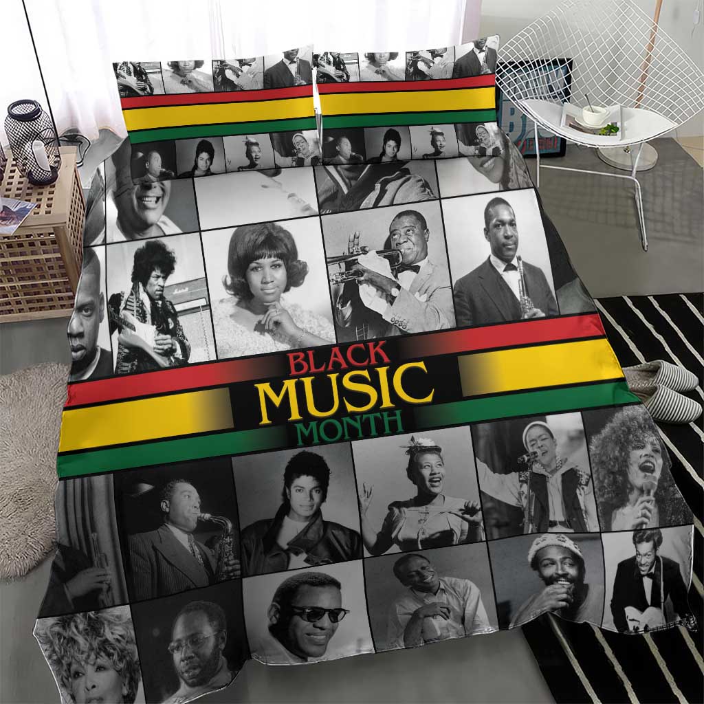 Black Music Month Legends Tribute Bedding Set