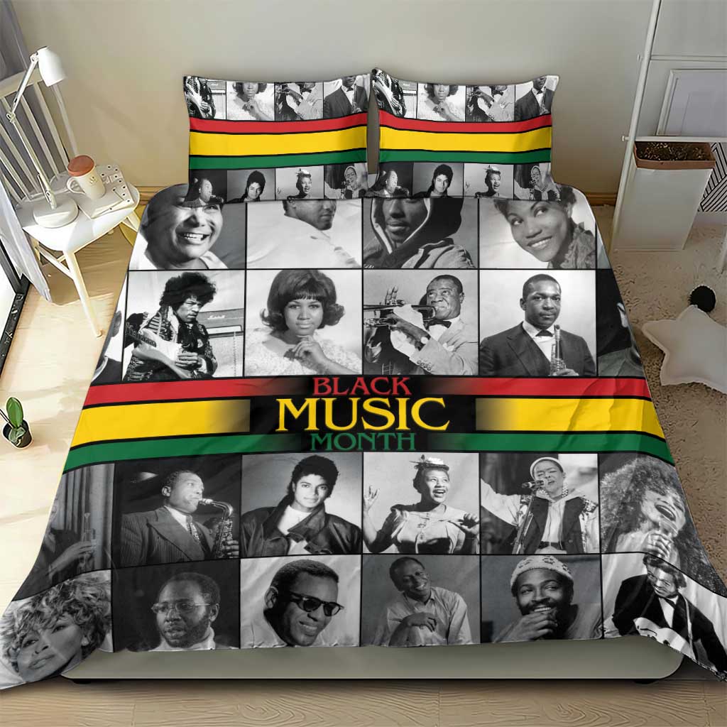 Black Music Month Legends Tribute Bedding Set